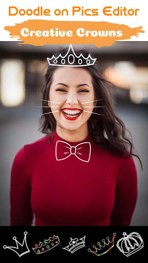 Doodle Crown - Cute Photo Maker screenshot 1