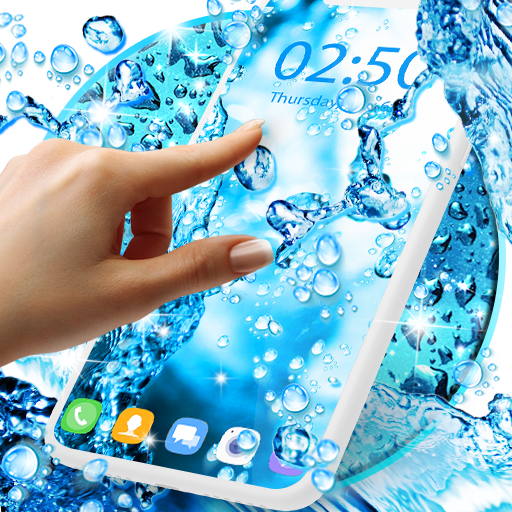 Water drops live wallpaper icon
