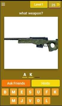PUBG WEAPON QUIZ screenshot 1