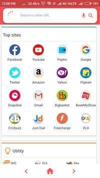 Quik Browser - Superfast Browser screenshot 1