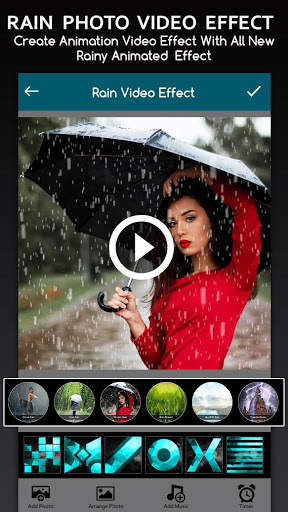 Rain Effect Video Maker : Photo Animation screenshot 1