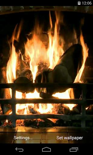 Fireplace Video Live Wallpaper screenshot 1
