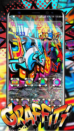 Street Graffiti Launcher Theme screenshot 1