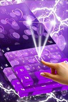 Purple Bokeh Hearts Theme screenshot 2