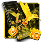 Glitter Yellow Bird Theme icon