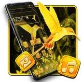 Glitter Yellow Bird Theme