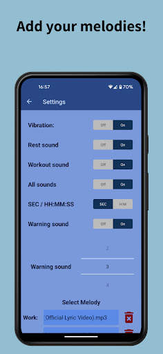 Tabata Timer with music screenshot 2