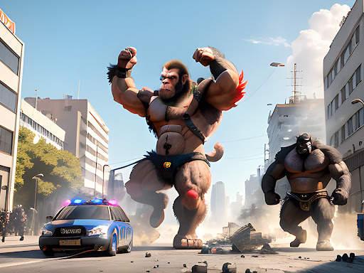 Angry Gorilla Apes City Games screenshot 11