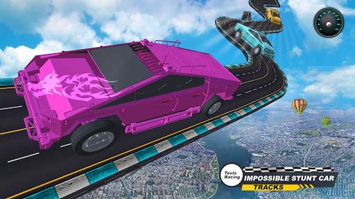 Cybertruck Stunts Driving Simulator: Racing Game screenshot 4