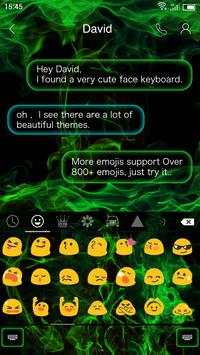 Emoji Keyboard-Cold Fire 3 تصوير الشاشة