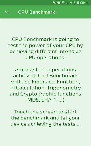 CPU Benchmark скриншот 18