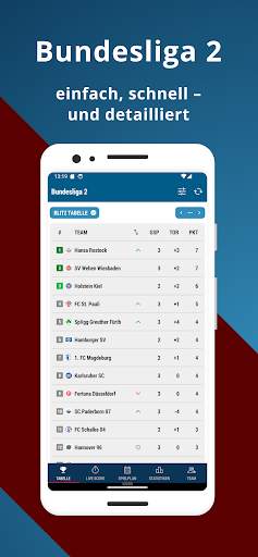 Football DE - Bundesliga 2 screenshot 1