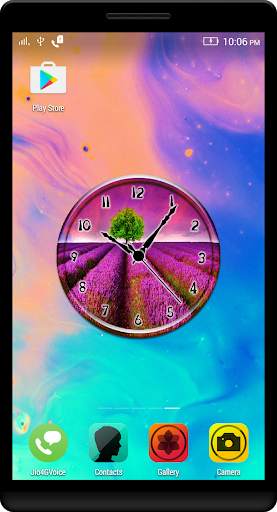 Lavender Clock Live Wallpaper screenshot 4