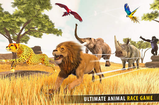 la savane des courses d'animaux 3D screenshot 9