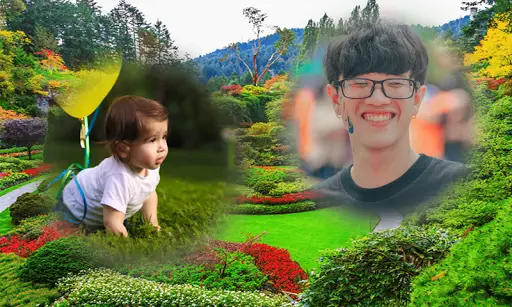 Beautiful Garden Double Photo Frame Application 4 تصوير الشاشة