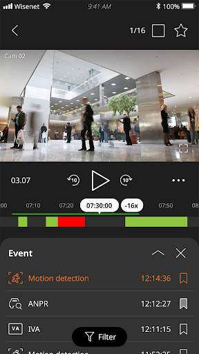 Wisenet mobile screenshot 5