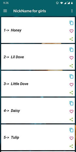 Cute Nicknames for girlfriend screenshot 4