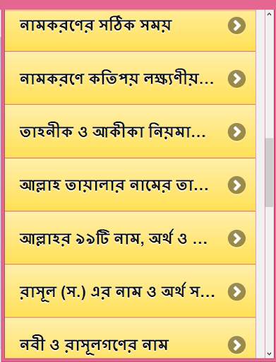 শিশুর সুন্দর ইসলামিক নাম screenshot 3