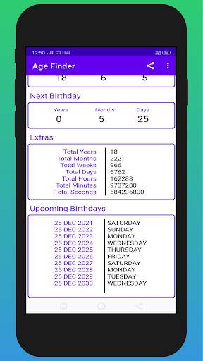 Age Finder 4 تصوير الشاشة