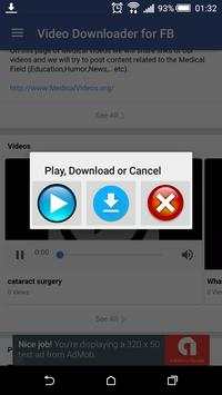 Video Downloader for Facebook screenshot 1