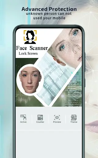 Face Scanner Screen Lock Prank 3 تصوير الشاشة