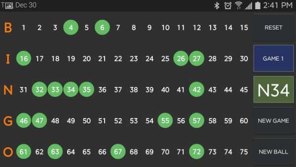 Bingo Caller скриншот 1