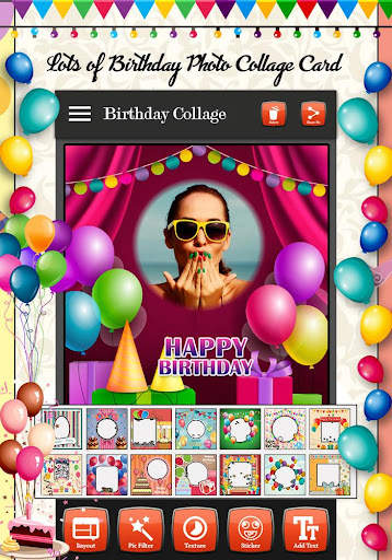 Birthday Photo Collage Maker 3 تصوير الشاشة