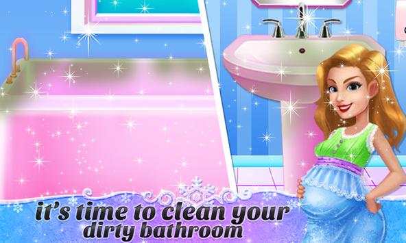 Virtual Pregnant Happy Mom House Cleaning Game screenshot 3