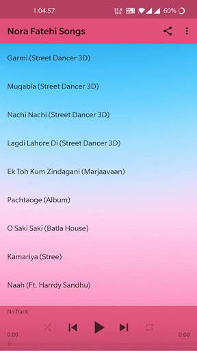 Nora Fatehi Songs screenshot 1
