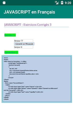 Javascript (Cours   Exercices  скриншот 4