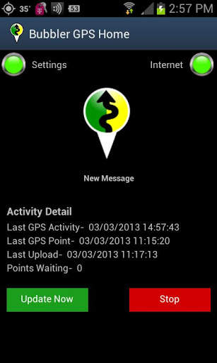 Bubbler GPS Lite screenshot 1