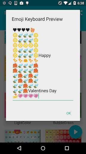 Valentines Art -Emoji Keyboard स्क्रीनशॉट 2