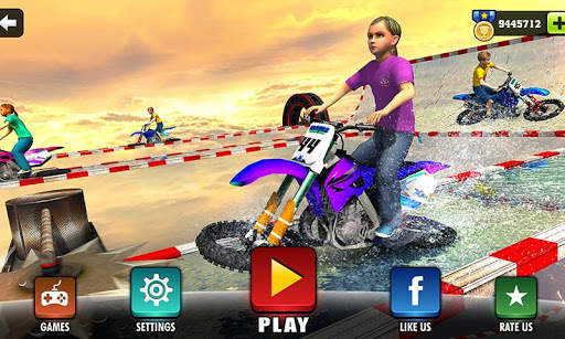 Impossible kids Motorbike Racing: Bike Jump Rider screenshot 1
