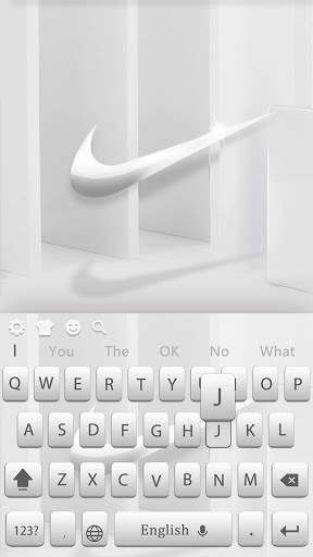 Super clean and simple sports keyboard theme screenshot 4
