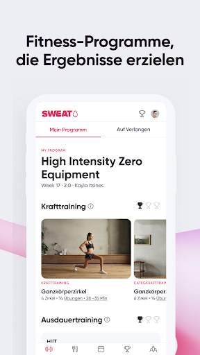 Sweat: Fitness-App für Frauen screenshot 2