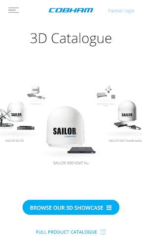 Cobham SATCOM 3D catalogue screenshot 1