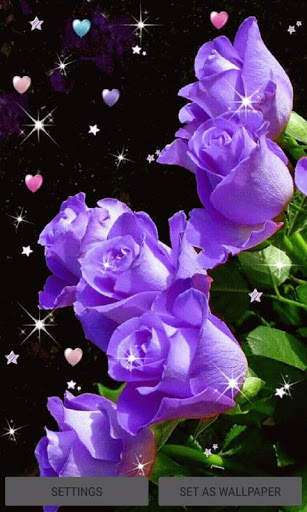 Purple Flower Magic LWP screenshot 1