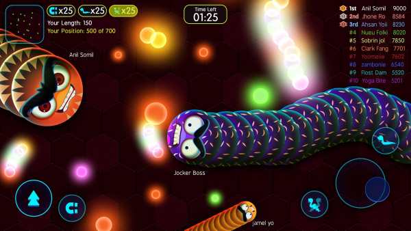 Angry Snakes - Slitherio Snake and worms скриншот 4