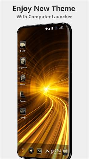 Golden Theme For Computer Launcher screenshot 5