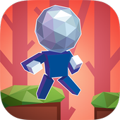 Jump-man 3D icon
