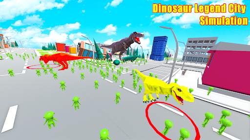 Dinosaur City Legend - Dino Rampage Simulation screenshot 1