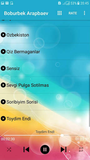 Boburbek Arapbaev qo'shiqlari screenshot 3