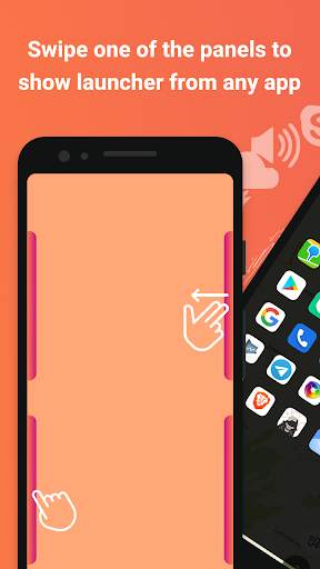 Swipe Gestures Launcher - Edge Swipe, Edge bar screenshot 1