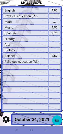 My Grades - School Timetable screenshot 1