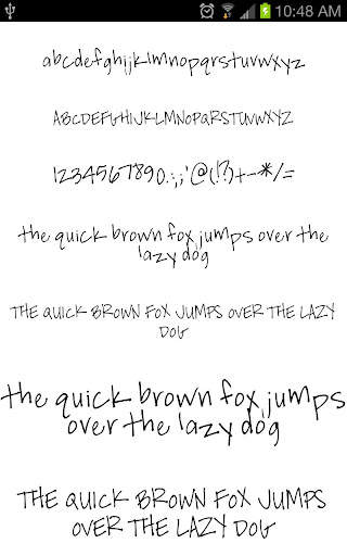 Fonts Hand for FlipFont screenshot 4