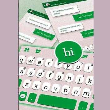 Green Keyboard Chat Messenger screenshot 1