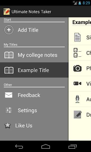 Ultimate Notes Taker скриншот 1