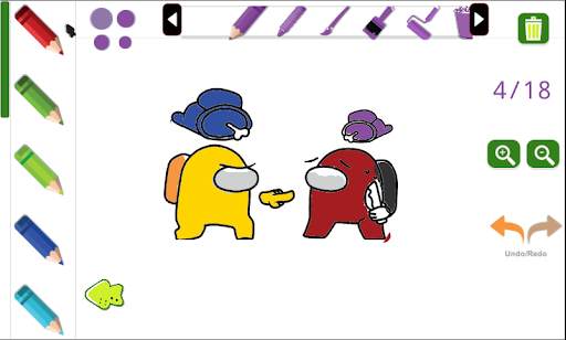 Coloring Among Us screenshot 1