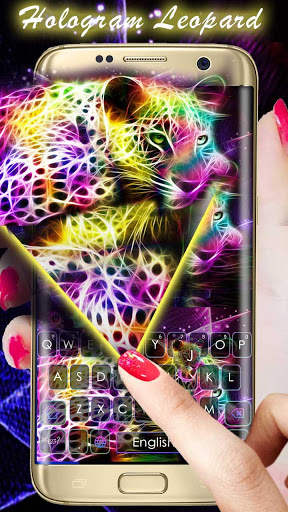 Hologram Leopard Keyboard screenshot 1