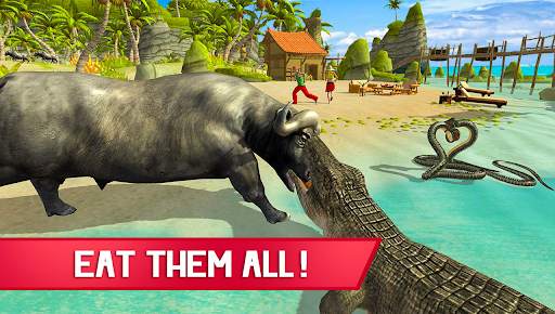 Hungry Crocodile 2 Shark Games screenshot 3